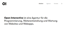 Tablet Screenshot of openinteractive.ch